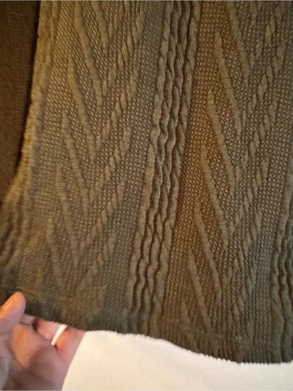 NWOT White Birch Olive Green Hooded Zip Sweater - Picture 2 of 4